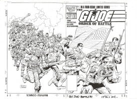 G. I. Joe order of battle double cover Comic Art
